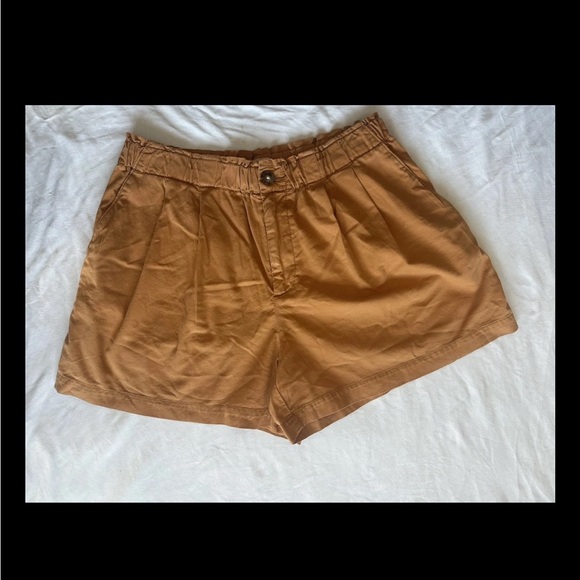 LOFT Pants - LOFT burnt orange  Casual Shorts elastic waist size Medium fits like Large